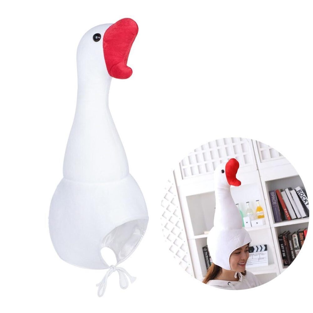 1210 Cute Plush Hat Novelty Goose Hat Funny Party Hat Animal Cartoon Cap